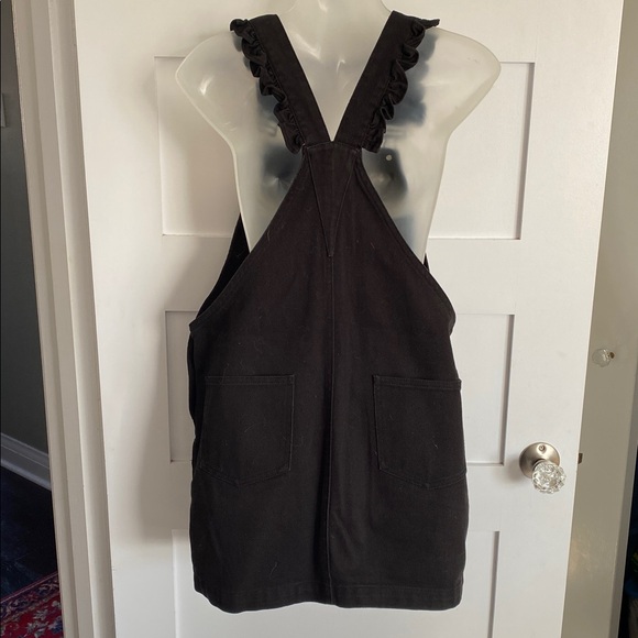 Woman’s Lazy Oaf Jumper Dress Black Cotton Denim Small - Picture 6 of 8